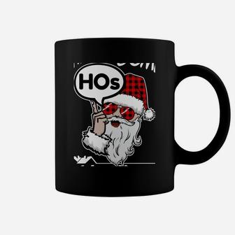 There's Some Hos In This House Funny Santa Claus Christmas Sweatshirt Coffee Mug | Crazezy UK