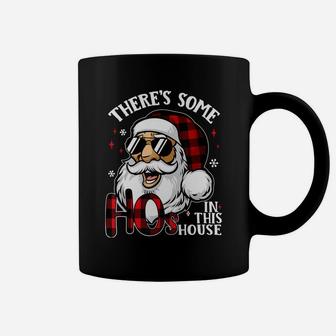There's Some Hos In This House Funny Santa Claus Christmas Sweatshirt Coffee Mug | Crazezy CA
