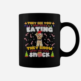 They See You When Youre Eating They Know When You Have Snack Coffee Mug - Monsterry DE