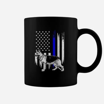 Thin Blue Line Flag K-9 German Shepherd Coffee Mug - Thegiftio UK