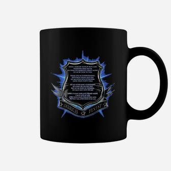 Thin Blue Line Law Enforcement Gear For Men Law Enforcement Coffee Mug | Crazezy CA