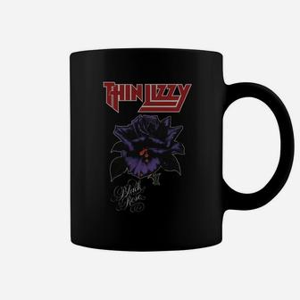 Thin Lizzy-black Rose Shirt Coffee Mug - Thegiftio UK