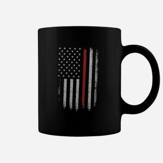 Thin Red Line Flag Coffee Mug | Crazezy