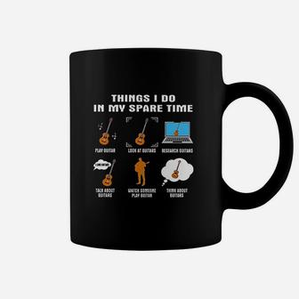 Things I Do In My Spare Time Guitar Coffee Mug | Crazezy CA