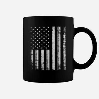 Think While It's Still Legal Distressed American Flag Design Coffee Mug | Crazezy UK