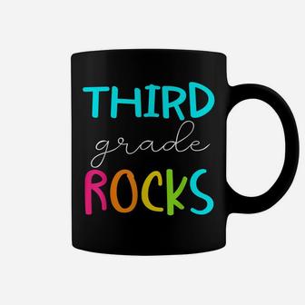 Third Grade Rocks Shirt Team 3Rd Grade Teacher Coffee Mug | Crazezy