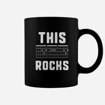This Dad Rocks Guitar Chords Gift Coffee Mug - Thegiftio