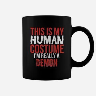 This Is My Human Costume I Am Really A Demon Coffee Mug - Thegiftio UK