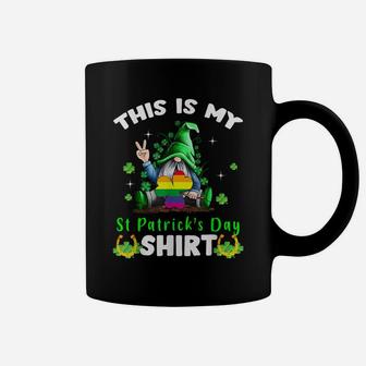 This Is My St Patrick's Day Shirt Gnomes Gay Pride Lgbt Coffee Mug | Crazezy