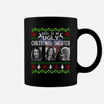 This Is My Ugly Christmas Anti-Biden Sweatshirt Coffee Mug | Crazezy