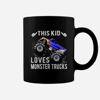 This Kid Loves Monster Trucks Coffee Mug | Crazezy UK