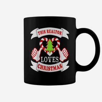 This Realtor Loves Christmas Funny Real Estate Agent Xmas Coffee Mug | Crazezy CA