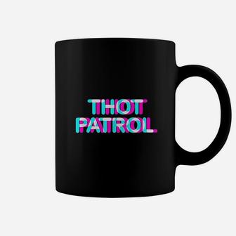 Thot Patrol Funny Meme Anaglyph Style Gift Idea Coffee Mug | Crazezy AU