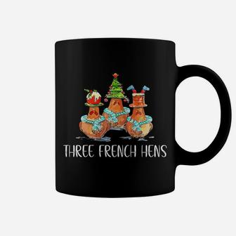 Three French Hen Christmas Funny Xmas Gift Coffee Mug | Crazezy CA