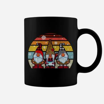 Three Gnomes Buffalo Leopard Retro Vintage Christmas Gnome Coffee Mug | Crazezy DE