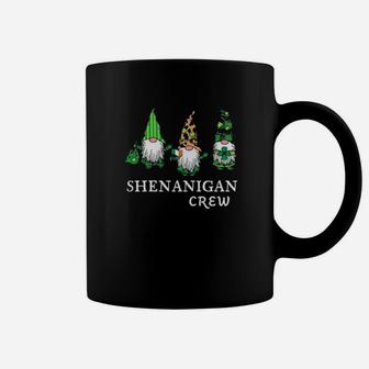 Three Gnomes Holding Shamrock Irish Flag St Patricks Coffee Mug - Monsterry