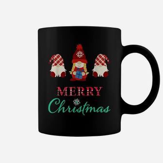 Three Gnomes With Gift Wishing You A Merry Christmas Coffee Mug | Crazezy
