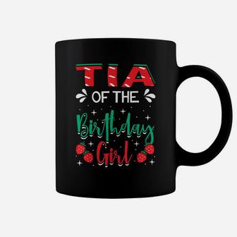 Tia Of The Birthday Girl Strawberry Themed B-Day Party Coffee Mug | Crazezy CA