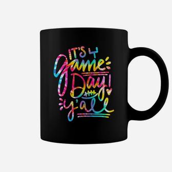 Tie Dye It's Game Day Y'all Game Day Vibes Football Lovers Sweatshirt Coffee Mug | Crazezy