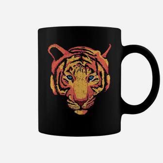 Tiger Zoo Zookeeper Animal Lover Retro Face Coffee Mug | Crazezy DE