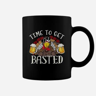 Time To Get Basted Lets Get Turkey Costume Coffee Mug | Crazezy