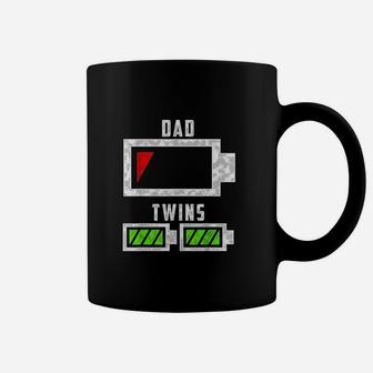 Tired Twin Dad Low Battery Coffee Mug | Crazezy UK