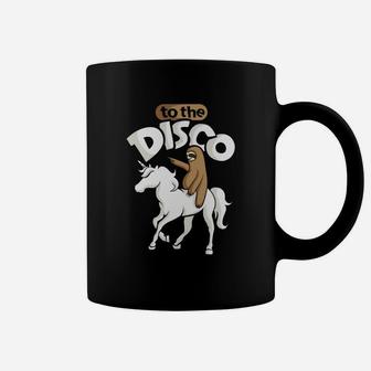 To The Disco Sloth On Unicorn Coffee Mug - Thegiftio UK