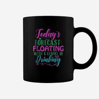 Today's Forecast Floating With A Chance Of Drinking Coffee Mug | Crazezy