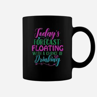 Today's Forecast Floating With A Chance Of Drinking Coffee Mug - Thegiftio UK