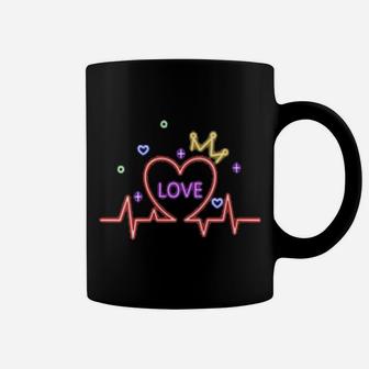 Together Forever Neon Love Valentine Family Design Coffee Mug - Monsterry