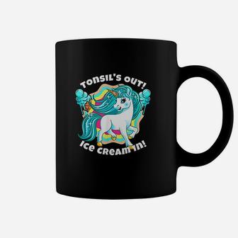 Tonsils Surgery Funny Unicorn Rainbow Ice Cream Coffee Mug | Crazezy