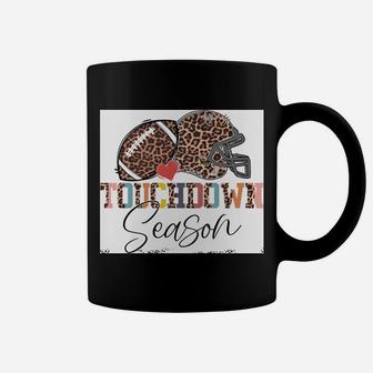 Touchdown Season Football Bleached Leopard Sweatshirt Coffee Mug | Crazezy UK