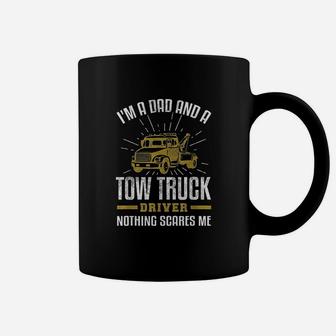 Tow Truck Driver Dad Funny Tow Truck Father Coffee Mug | Crazezy