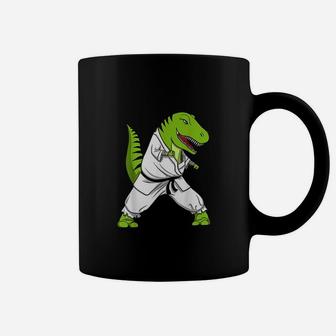 Trex Dinosaur Karate Coffee Mug | Crazezy AU