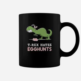 Trex Hates Easter Egg Hunts Funny Dinosaur Coffee Mug - Thegiftio