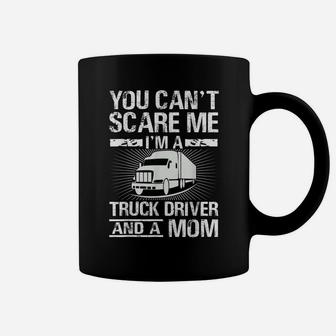 Truck Driver Mom American Semi Truck 18 Wheeler Trucker Mom Coffee Mug | Crazezy