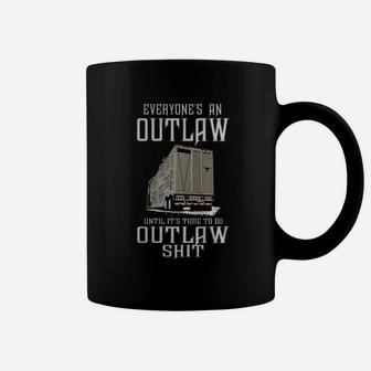 Truck Driver Outlaw Bull Hauler Tshirts Coffee Mug - Thegiftio UK