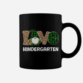 Tu Leopard Plaid Gnome Kindergarten Teacher Patricks Day Coffee Mug | Crazezy