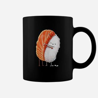 Tuna Sushi Hug Funny Maguro Hugging Japanese Coffee Mug - Thegiftio