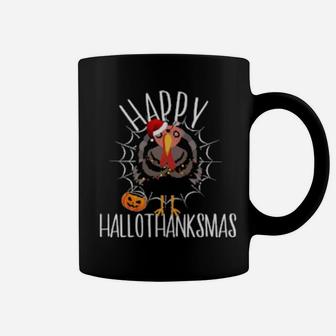 Turkey Zombie Thanksgiving Xmas Happy Hallothanksmas Coffee Mug - Monsterry AU