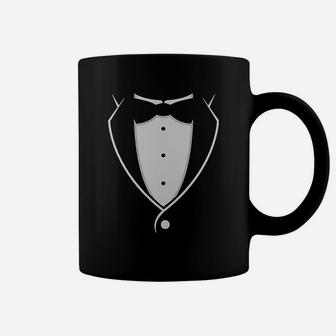 Tuxedo With Black Bow Tie Funny Coffee Mug - Thegiftio