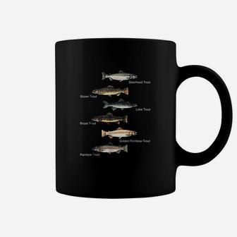 Types Of Trout Fish Species Collection Fishing Coffee Mug - Thegiftio UK