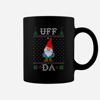 Uff Da, Swedish Tomte Gnome, God Jul, Ugly Christmas Sweater Raglan Baseball Tee Coffee Mug | Crazezy