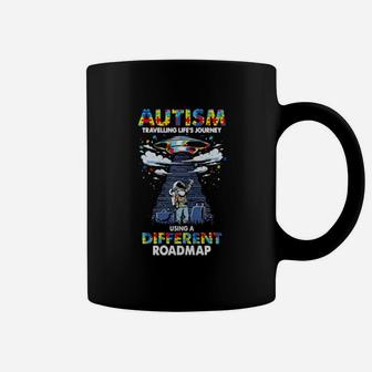 Ufo Autism Travelling Life's Journey Using A Different Roadmap Coffee Mug - Monsterry