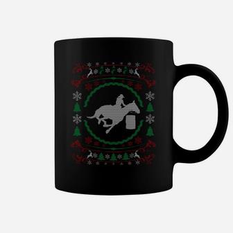 Ugly Christmas Style Barrel Racing Funny Xmas Sweatshirt Coffee Mug | Crazezy DE