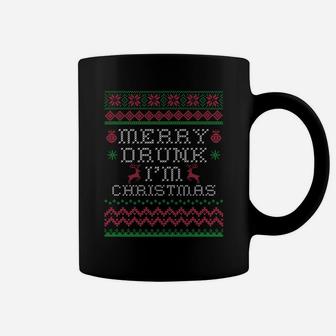 Ugly Christmas Sweatshirt Funny Drinking Christmas Gift Coffee Mug | Crazezy CA