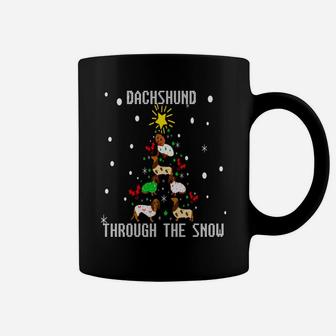 Ugly Funny Dachshund Dog Christmas Tree Sweater Jumper Sweatshirt Coffee Mug | Crazezy DE