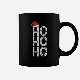 Ugly Xmas Merry Christmas Santa Claus Hat Snowflake Ho Ho Ho Coffee Mug | Crazezy AU