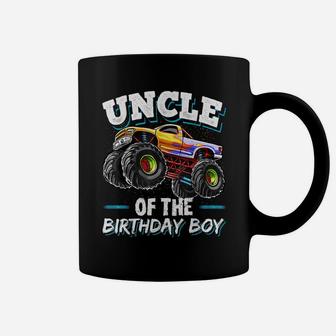 Uncle Of The Birthday Boy Monster Truck Birthday Party Coffee Mug | Crazezy DE