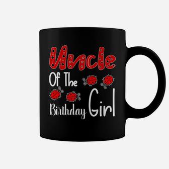 Uncle Of The Birthday Girl Matching Family Ladybug Lovers Coffee Mug | Crazezy